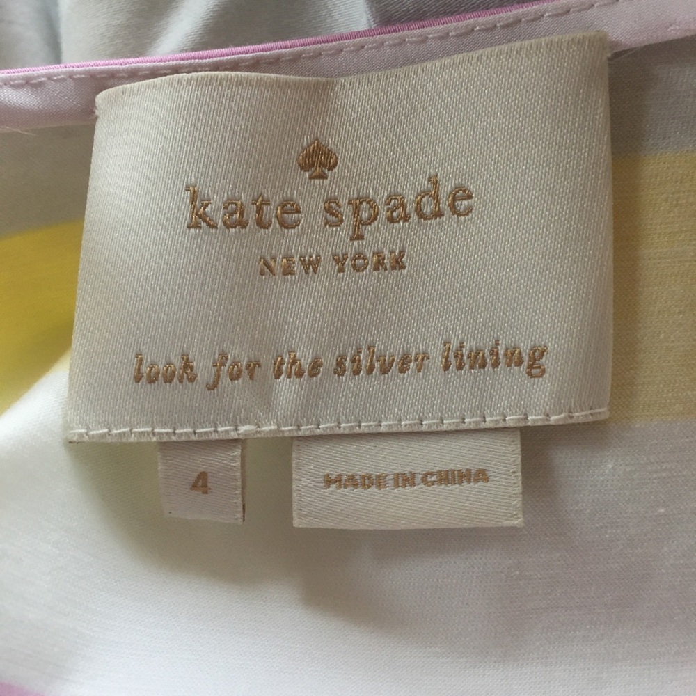 KATE SPADE Sweet Candy Stripes Pleated Dress - Size 4 - Retails for $398. - Picture 15 of 17